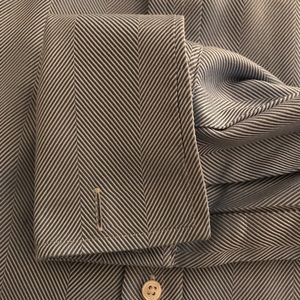 Thomas Pink Shirts - Thomas Pink Blue Herringbone Pattern Shirt 15 1/2 Thomas Pink Shirts - Thomas Pink Blue Herringbone Pattern Shirt 15 1/2